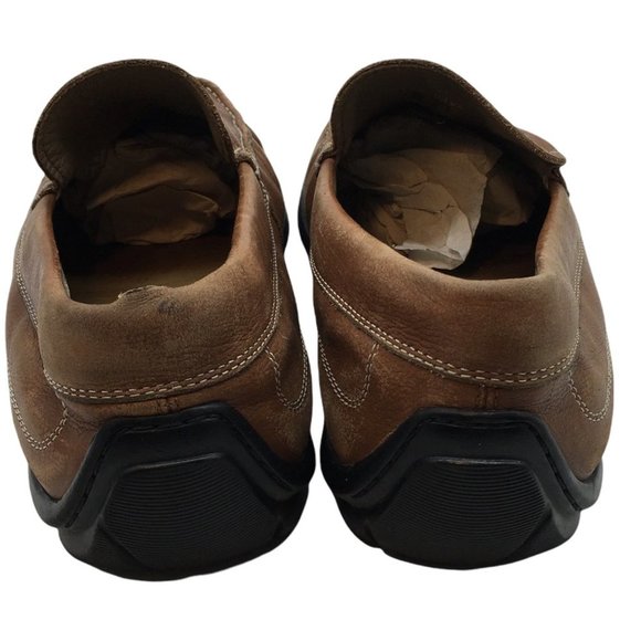 Ecco Leather Driving Loafers Shoes Men EU 44 US 10.5 Brown Moccasin Toe‎ Luxury main image 5